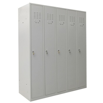 Vestiar metalic cu 5 usi cu accesorii, 1200x450x1800 mm (LxlxH), ECO+ Vestiar metalic cu 5 usi cu accesorii, 1200x450x1800 mm (LxlxH), ECO+