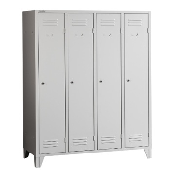 Vestiar metalic cu picioare cu 4 usi Economy, 1000x500x1800 mm (LxlxH), First Vestiar metalic cu picioare cu 4 usi Economy, 1000x500x1800 mm (LxlxH), First