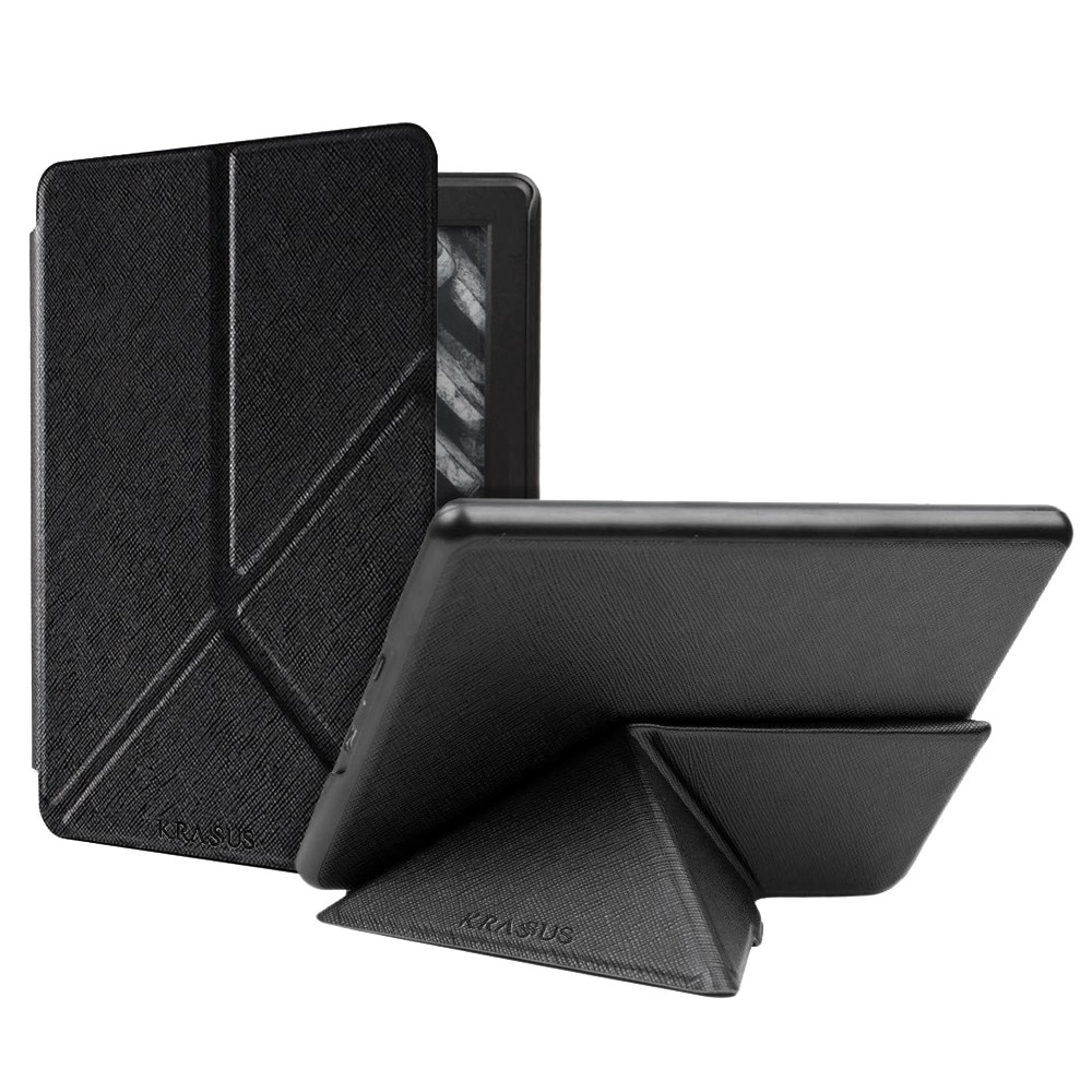 Husa de protectie KRASSUS pentru eBook Reader Kindle Voyage flip cover, negru