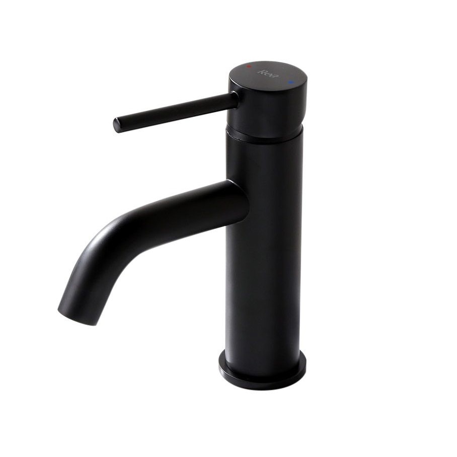 Baterie lavoar EGO-Lun, montaj pe lavoar, perlator, finisaj Negru mat