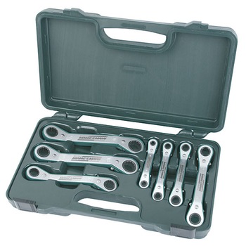 Set chei inelare cu clichet, 7 piese, 6-19 mm MANNESMANN Set chei inelare cu clichet, 7 piese, 6-19 mm MANNESMANN