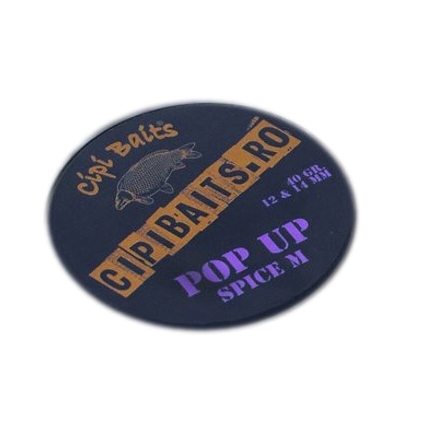 PopUp Spice M, CipiBaits, 40 grame, dimensiuni 12 si 14 mm