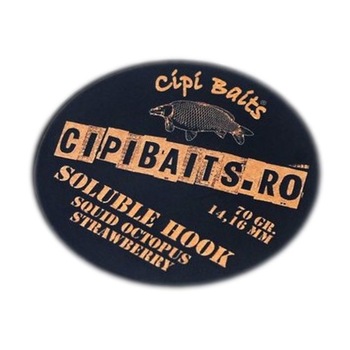 Solubile Hook Squid Octopus Strawberry, CipiBaits, 80 grame, 14 si 16 mm Solubile Hook Squid Octopus Strawberry, CipiBaits, 80 grame, 14 si 16 mm