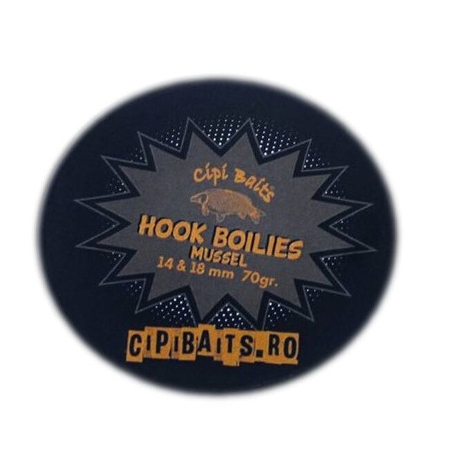 Boiles Mussel (scoica) carlig, CipiBaits, 80 grame, 14 - 18 mm