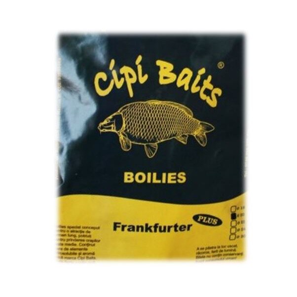 Boiles FRANKFURTER+, Fierte, CipiBaits, 1Kg, dimensiunea 20 mm
