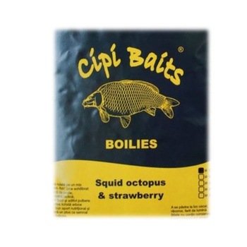 Boiles Fierte Squid Octopus Strawberry, CipiBaits, 1Kg, dimensiunea 18 mm Boiles Fierte Squid Octopus Strawberry, CipiBaits, 1Kg, dimensiunea 18 mm