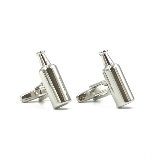 Butoni haiosi, Onore, inox, argintiu, 2.5 x 1 cm, model sticle