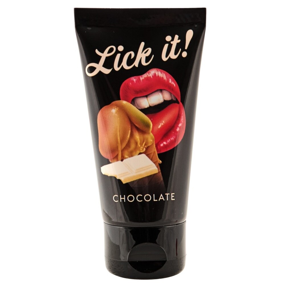 Lubrifiant Lick-it Schoko, Aroma Ciocolata Alba, 50ml