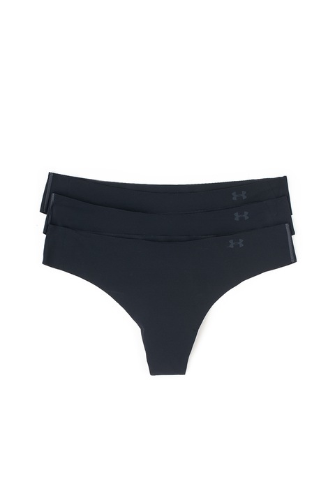 Under Armour, Фитнес танга Pure Stretch - 3 чифта, Черен