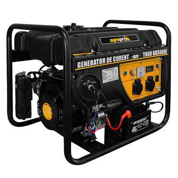 Generator curent profesional, AgroPro THOR GG 3400E, 3 KVA, 2 moduri de pornire, AVR automat, 7CP, monofazat Generator curent profesional, AgroPro THOR GG 3400E, 3 KVA, 2 moduri de pornire, AVR automat, 7CP, monofazat