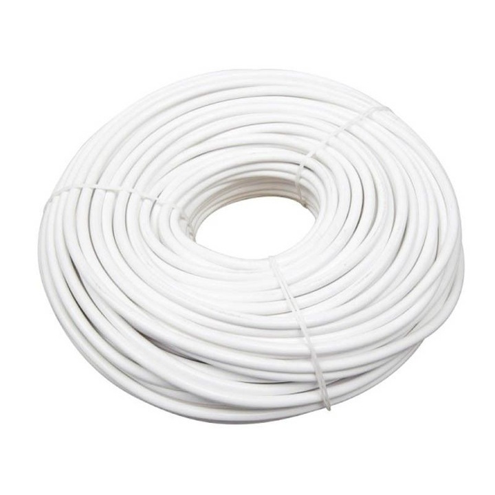 Cablu electric MYYM 2 X 1.5 mm², Alb, 100m