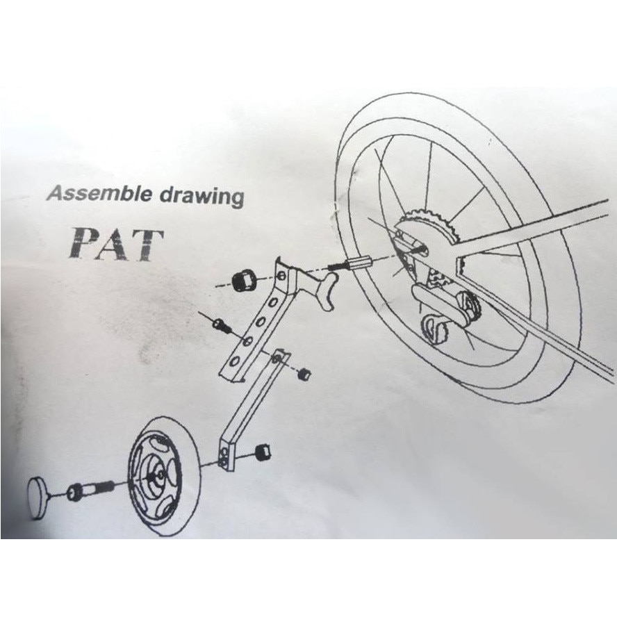 Roti Ajutatoare Bicicleta cu Schimbator Viteze, Ajustabile 16 18 20 - 22 - 24 inch -
