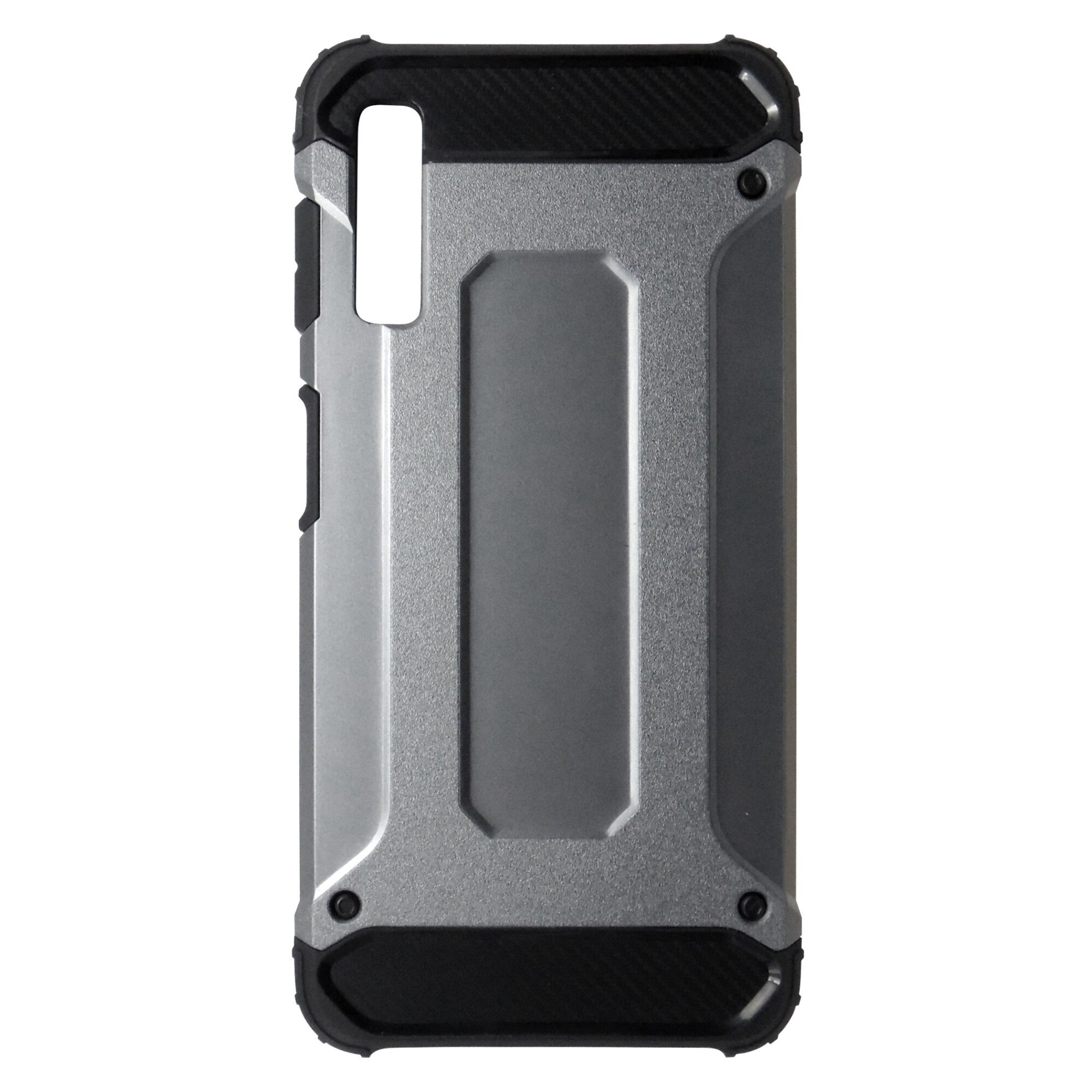 Husa Forcell Armor plastic + silicon gri pentru Samsung Galaxy A7 2018