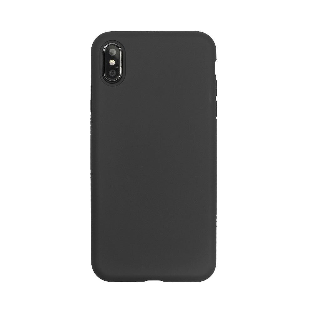 Husa Silicon Just Must Pantone pentru iPhone XS Max, Negru