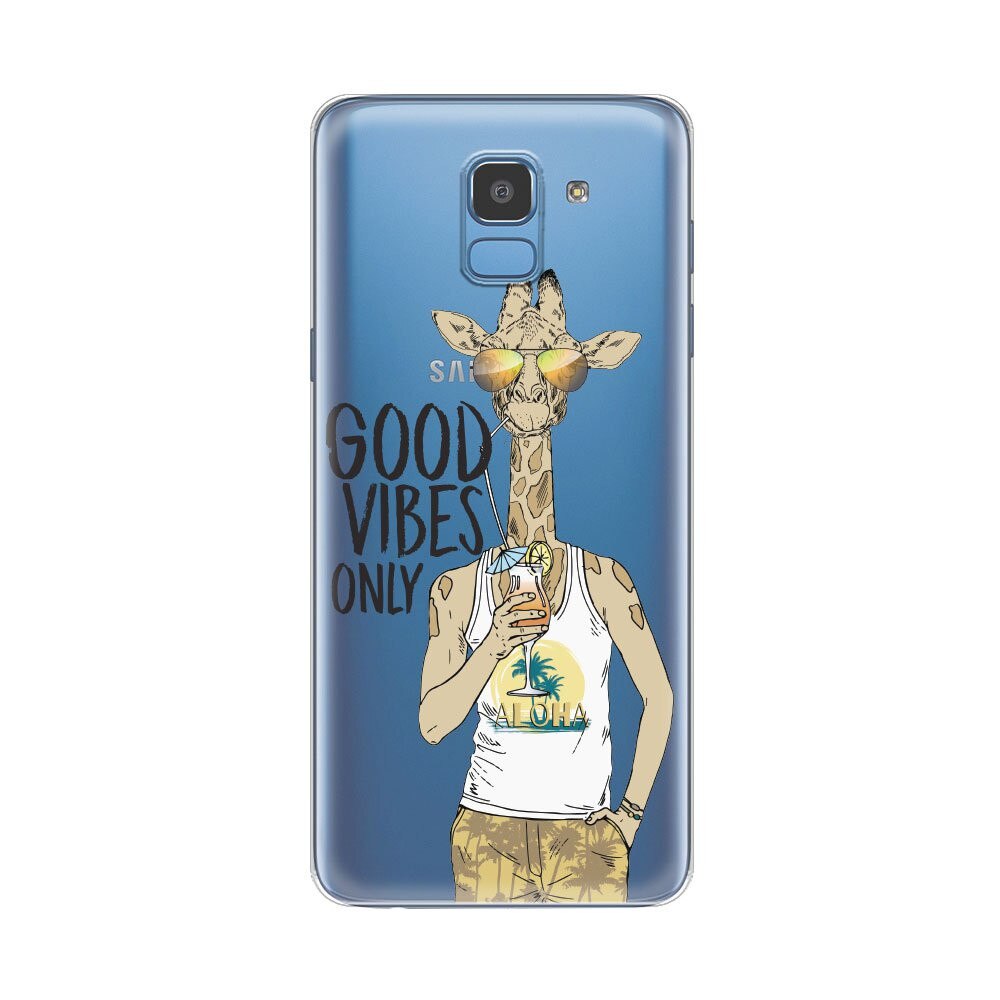Husa Lemontti Silicon Art pentru Samsung Galaxy J6 2018, Good Vibes