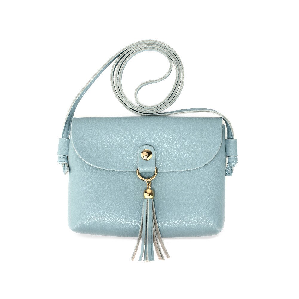 Geanta Flappy Blue Ocean De Umar Cu Canaf Decorativ