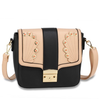 Geanta De Umar Karmel Trendy Roz Cu Negru Geanta De Umar Karmel Trendy Roz Cu Negru