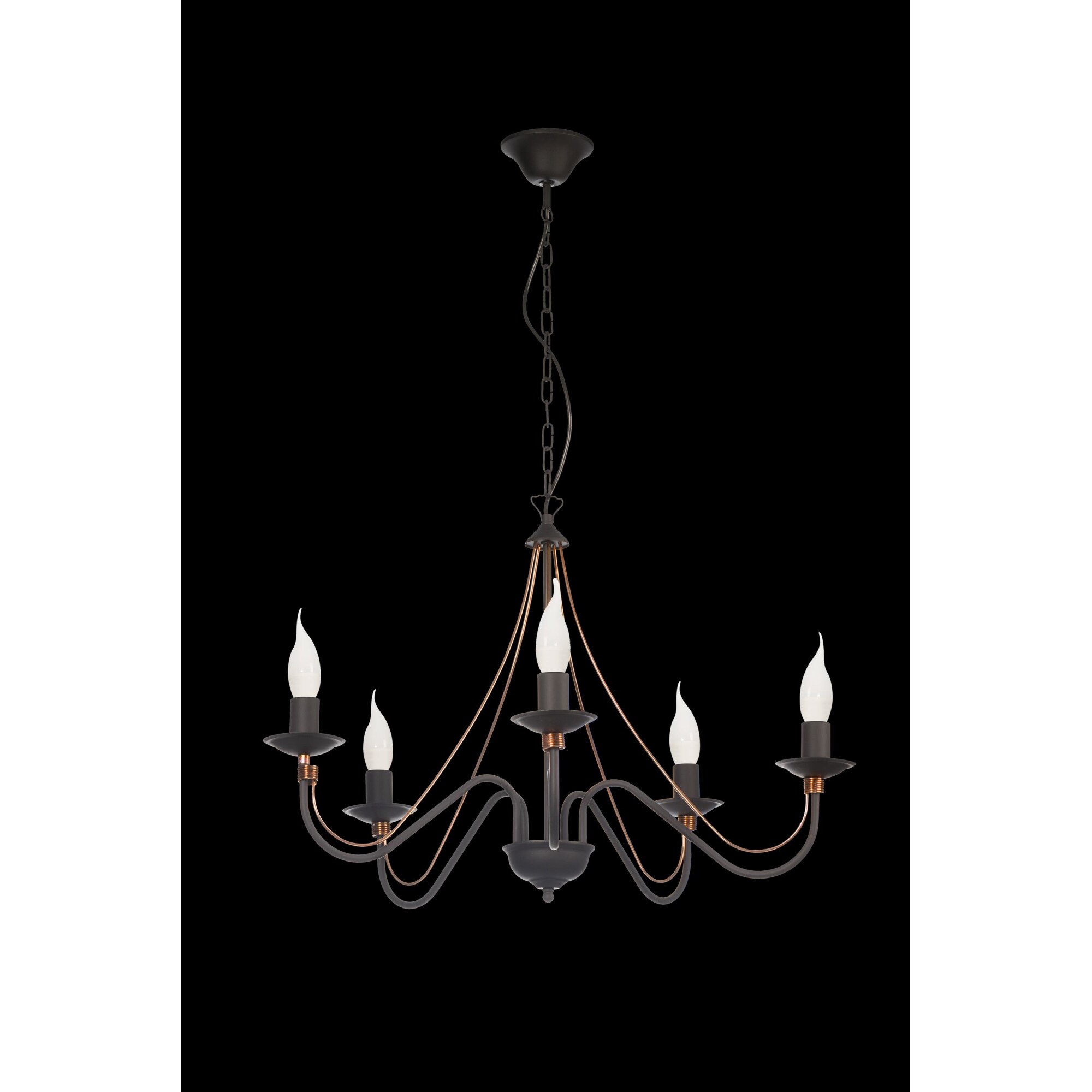 Candelabru Lampex Monic 5, Negru