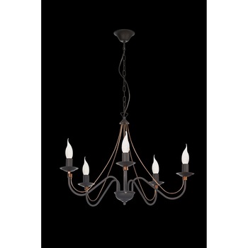 Candelabru Lampex Monic 5, Negru Candelabru Lampex Monic 5, Negru