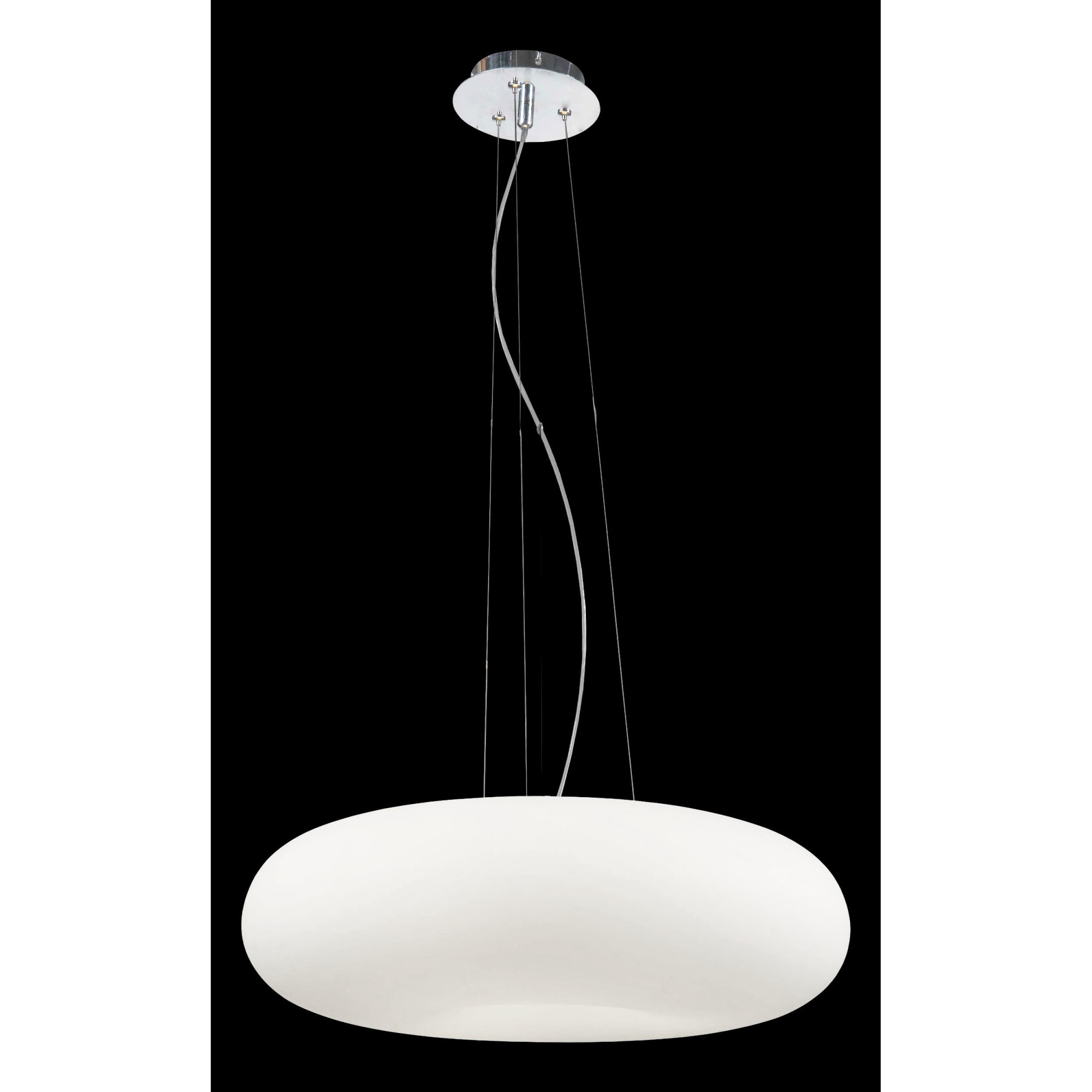 Pendul Lampex Opal 48, Alb / Crom