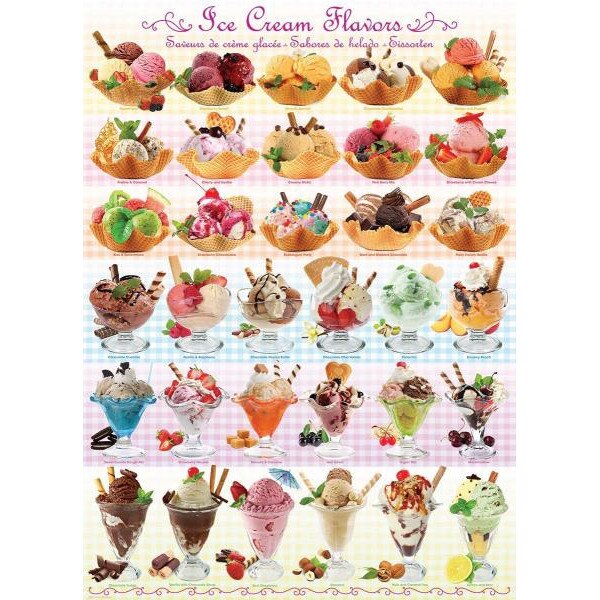 Puzzle Eurographics 1000 Ice Cream Flavours