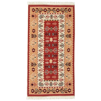 Covor traditional Golden Daisy ,caliatate superioara,100x200 cm, 35% bumbac, 30% poliester, 35% akril, multicolor Covor traditional Golden Daisy ,caliatate superioara,100x200 cm, 35% bumbac, 30% poliester, 35% akril, multicolor