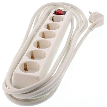 Prelungitor Well 6 prize, intrerupator, 3xG1.5mmp, 5 m Prelungitor Well 6 prize, intrerupator, 3xG1.5mmp, 5 m
