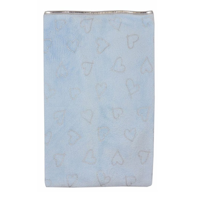 Paturica moale 80 x 100 cm pentru bebelusi Koala Srebene 05-637AL, Albastru