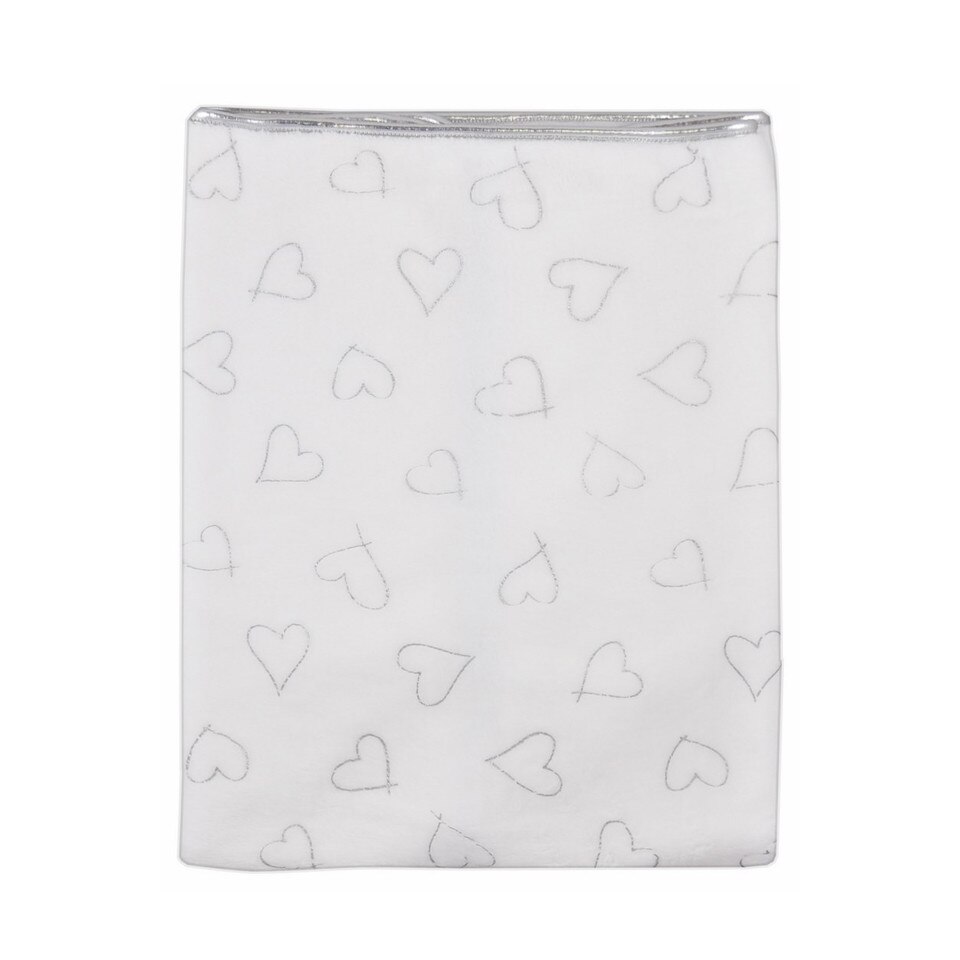 Paturica moale pentru bebelusi Koala Srebene 05-637A, Alb