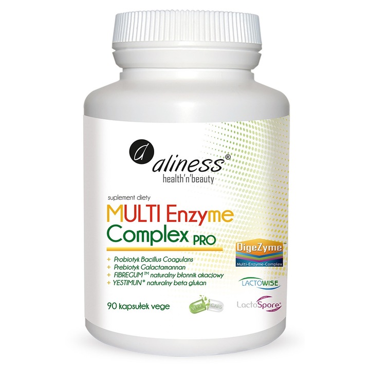 Aliness MULTI Enzyme Complex PRO - 90 de capsule - supliment alimentar