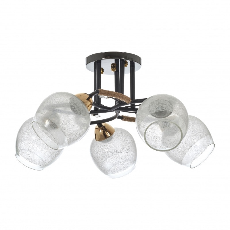 Lustra EL 1751/5, Negru, 5XE27