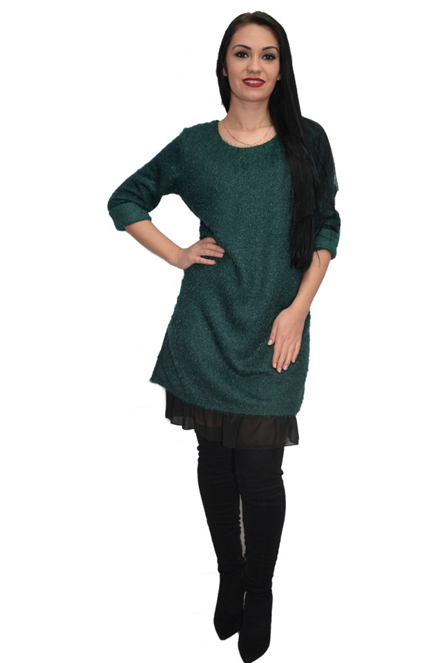 Rochie de iarna-toamna, D&J Exclusive, Greenery