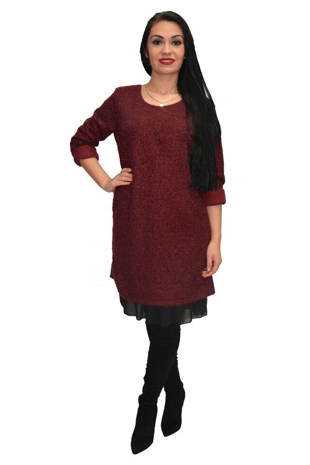 Rochie de iarna-toamna, D&J Exclusive, Marsala