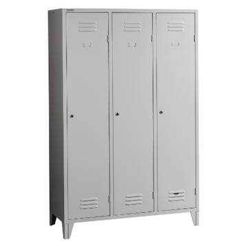 Vestiar metalic cu picioare si 3 usi P3FF compartimentat, 1200x500x1800 mm (LxlxH), First Vestiar metalic cu picioare si 3 usi P3FF compartimentat, 1200x500x1800 mm (LxlxH), First