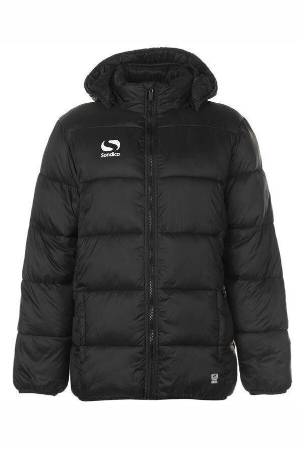 Geaca pentru barbati, SONDICO, cu gluga, neagra, Negru