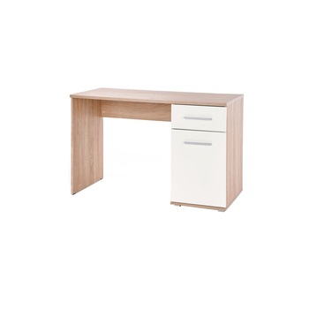 Birou HM Lima B1, 120 x 55 x 75 cm, alb /stejar sonoma Birou HM Lima B1, 120 x 55 x 75 cm, alb /stejar sonoma
