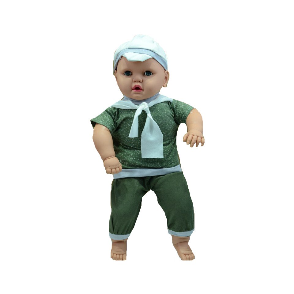 Papusa baietel 60 cm NN PFN5-C, Crem