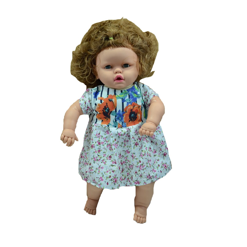 Papusa pentru fetite 60 cm NN PFN3-C, Crem