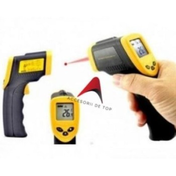 Termometru digital infrarosu cu laser tip pistol , -50°C pana la +420°C Termometru digital infrarosu cu laser tip pistol , -50°C pana la +420°C
