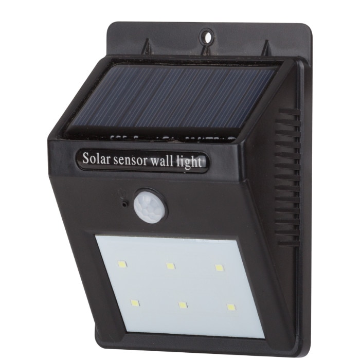 Lampa led de perete cu incarcare solara si senzor de miscare