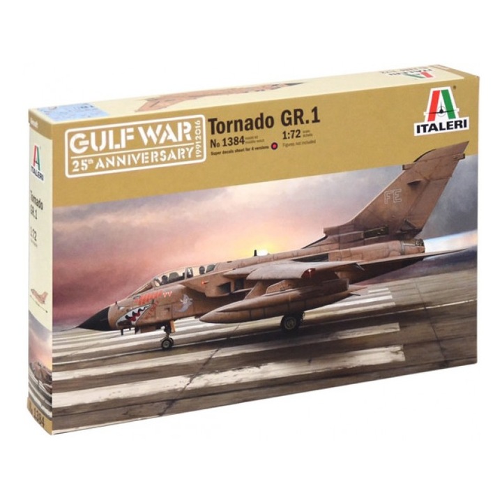 Repülőgép-modell Italeri Öbölháború 25. évfordulója Panavia Tornado GR.1 1:72 ITA 1384