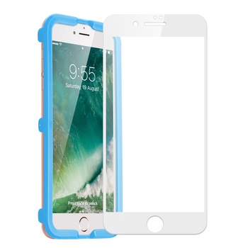 Folie sticla securizata ESR, Tempered Glass Full Coverage iPhone 8 Plus / 7 Plus, White Edge Folie sticla securizata ESR, Tempered Glass Full Coverage iPhone 8 Plus / 7 Plus, White Edge