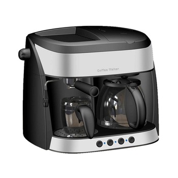 Espressor cafea Casa Di Mattino , cafea macinata + capsule, 15 bar, 1700 W, capacitate 1.25 l, negru + gri Espressor cafea Casa Di Mattino , cafea macinata + capsule, 15 bar, 1700 W, capacitate 1.25 l, negru + gri