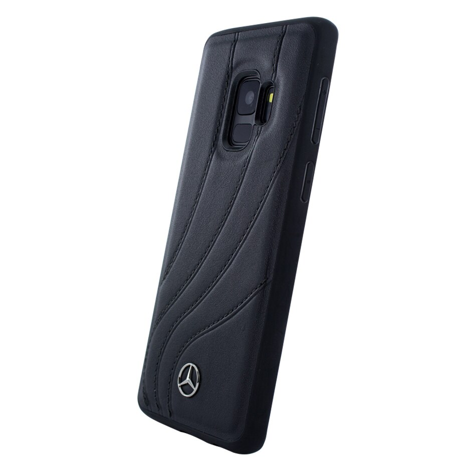 Husa de piele Samsung Galaxy S9 Mercedes-Benz Organic II Black