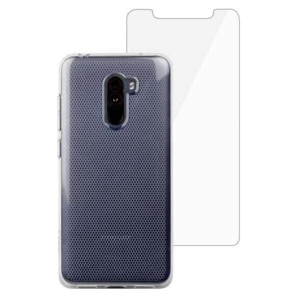 Husa + folie de protectie Skech Matrix SE pentru Xiaomi Pocophone F1 Clear