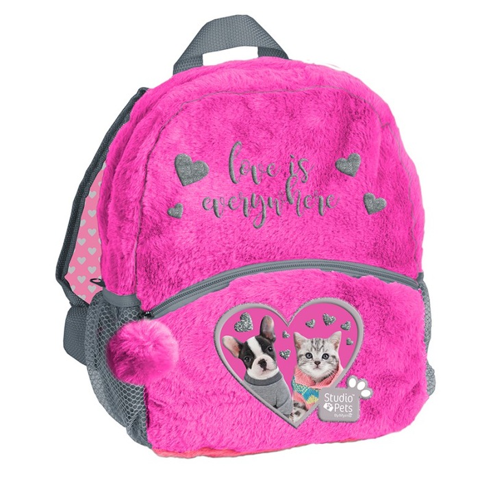 Малка плюшена раница STUDIO PETS II, 29 х 24 х 9 см