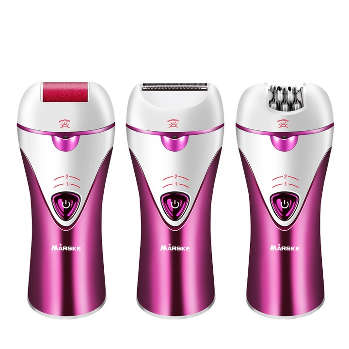 Set ingrijire Corporala 3in1 Personal Care Epilator, Shaver, Pila CAlcaie Calus Femei, Marske, Rose