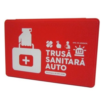 Trusa Medicala Auto de Prim Ajutor, Omologata valabilitate 4 Ani, 2024 Trusa Medicala Auto de Prim Ajutor, Omologata valabilitate 4 Ani, 2024
