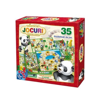 Joc de societate - Colectie de jocuri pentru copii 35 in 1 Joc de societate - Colectie de jocuri pentru copii 35 in 1