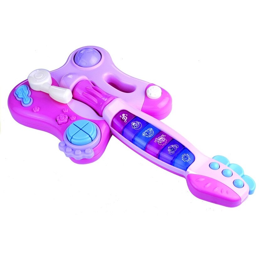 Chitara interactiva Malipen pentru bebe, roz